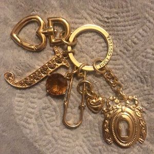 Juicy Couture Gold Handbag Charm / Keychain